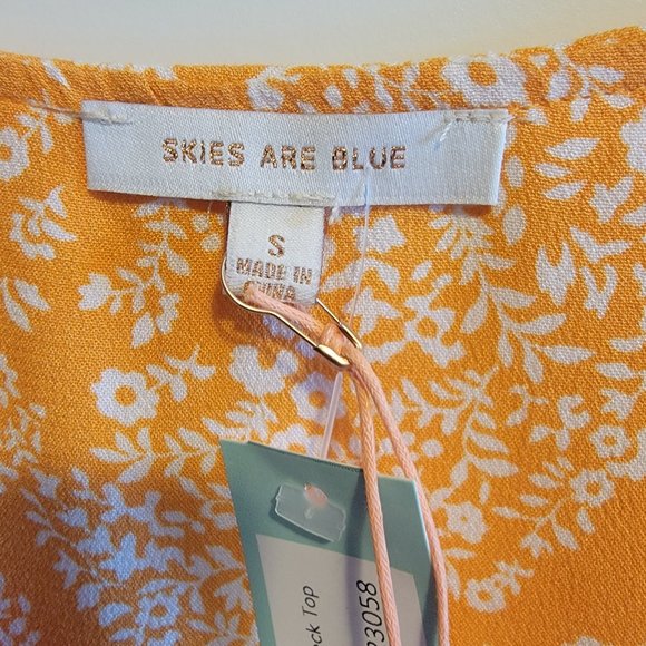 NWT Skies are Blue Padenia Tassel Tie Top Stitch Fix - Picture 2 of 5